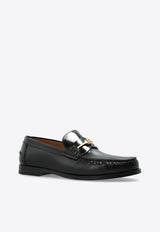 Ferragamo Harry F-Buckle Leather Loafers
