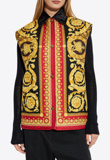 Versace Barocco Silk Reversible Quilted Vest