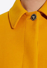 Versace Medusa-Head Felted Wool Coat