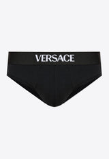 Versace Logo Waistband Briefs 1020540 1A14783-1B000