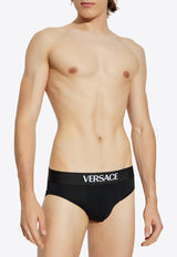 Versace Logo Waistband Briefs 1020540 1A14783-1B000