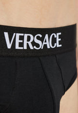 Versace Logo Waistband Briefs 1020540 1A14783-1B000