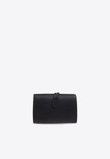 Ferragamo Gancini Hammered Leather Cardholder Bag Charm