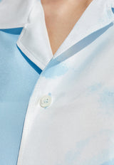 Moschino Archive Cloud Print Silk Shirt