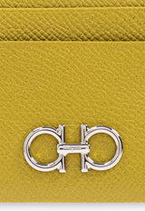 Ferragamo Gancini Grained Leather Cardholder Lemon 220007 201 785196-LEMONGRASS