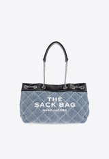 Marc Jacobs Quilted Denim Chain Sack Shoulder Bag