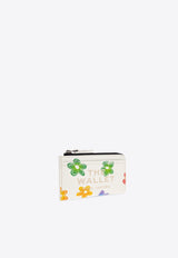 Marc Jacobs Wild Daisy Leather Zip Cardholder