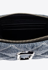 Marc Jacobs Snapshot Quilted Denim Convertible Shoulder Bag