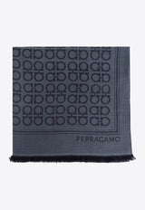 Ferragamo Gancini Monogram Wool Scarf