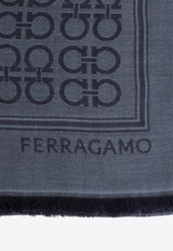 Ferragamo Gancini Monogram Wool Scarf