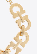 Ferragamo Chunky Gancini Brass Bracelet