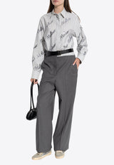 Stella McCartney Sequined Mother Long-Sleeved Stripe Shirt