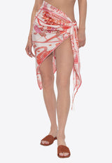 Ferragamo Printed Silk Cover-Up
