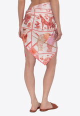 Ferragamo Printed Silk Cover-Up