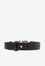 Ferragamo Gancini Leather Bracelet
