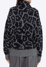 Stella McCartney Animal Motif High-Neck Sweater
