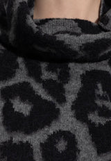 Stella McCartney Animal Motif High-Neck Sweater