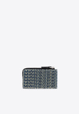 Marc Jacobs Monogram Denim Top-Zip Wallet