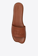 Chloé Soleil Calf Leather Flat Sandals