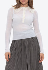 Chloé Henley Fine Wool Knit Top