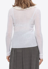 Chloé Henley Fine Wool Knit Top