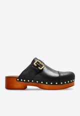 Chloé Jeannette 40 Leather Clog Mules