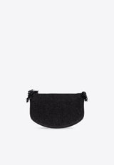 GANNI Apo-G Denim Fringed Crossbody Bag