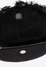 GANNI Apo-G Denim Fringed Crossbody Bag