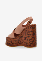 Chloé Maxime 130 Leather Wedge Sandals