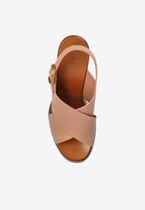 Chloé Maxime 130 Leather Wedge Sandals