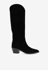 Gianvito Rossi Waylon 45 Suede Knee-High Boots