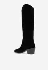 Gianvito Rossi Waylon 45 Suede Knee-High Boots