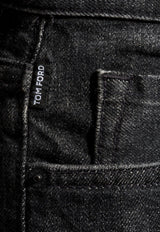 Tom Ford Tapered-Leg Faded Jeans
