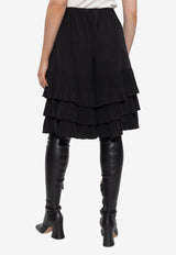 Chloe Silk shorts with ruffles Black CH25ASH22 077-001