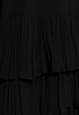 Chloe Silk shorts with ruffles Black CH25ASH22 077-001