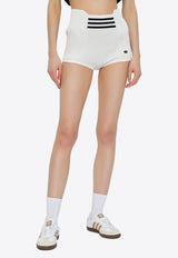 Adidas Originals High-Rise Ribbed Boy Shorts