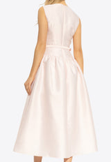 Self-Portrait Taffeta Midi Dress