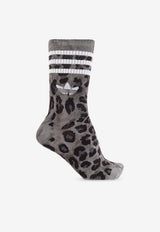 Adidas Originals Leopard Crew Socks - Set of 2