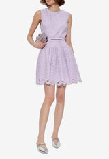 Self-Portrait Floral Lace Mini Dress