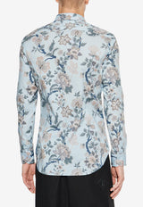 Etro Floral Print Long-Sleeved Shirt