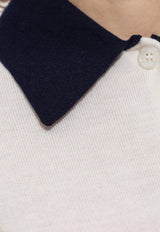 Self-Portrait Contrasting Wool Cardigan