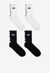 Adidas Originals Trefoil Logo Crew Socks - Set of 2