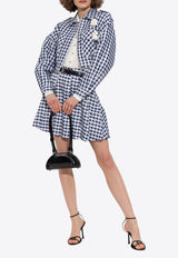 Self-Portrait Long-Sleeved Shirt Bodysuit PF25-113T-W 0-WHITE