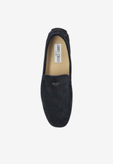 Jimmy Choo Stanly Suede Loafers STANLY DRIVER UUE-NAVY