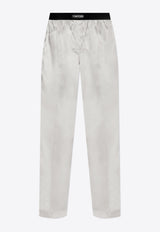 Tom Ford Silk Logo Pajama Pants