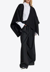 Max Mara Serra Wool and Alpaca Poncho