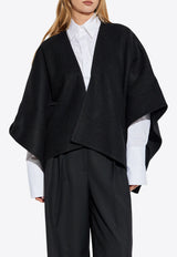 Max Mara Serra Wool and Alpaca Poncho