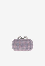Self-Portrait Shimmering Crystals Clutch Bag PF25-319A-L 0-LILAC