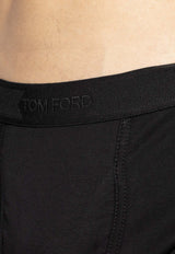 Tom Ford Elastic-Waistband Logo Boxers Black T4LC32040 0-002