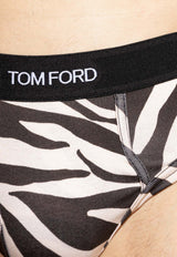 Tom Ford Zebra Print Logo Briefs